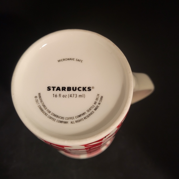 Starbucks Coffee Mug Houndstooth Cup 2017 Tall 16 fl oz - Picture 7 of 10